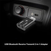RX TX Bluetooth Dongle Araç Oto Müzik USB Ses Alıcısı Aux Kiti